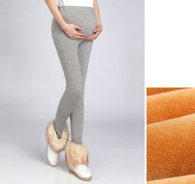 Pregnant Women Winter Warm Pants Cotton Trousers Leggings