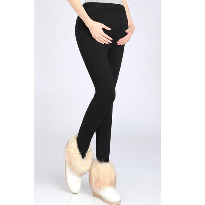 Pregnant Women Winter Warm Pants Cotton Trousers Leggings